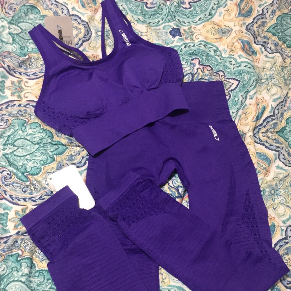 Gymshark indigo energy set!